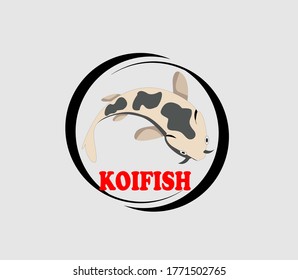 Koi fish vector illustration design. logo for the koi fish icon