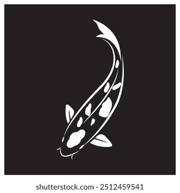 koi goldfish icon vector illustration symbol design