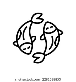 koi icon for your website design, logo, app, UI.