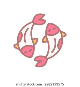 icono koi para tu diseño de sitio web, logotipo, aplicación, interfaz de usuario.