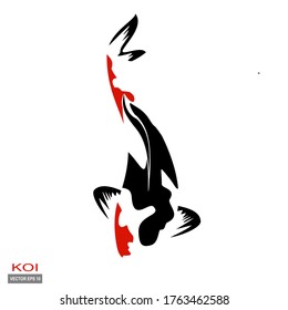 
KOI, illustration of KOI in a flat style.