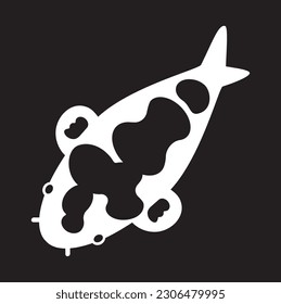 Koi Kohaku, Tancho, Sanke, Tancho Showa, Shusui, Shiro, Showa. line art. Koi fish japanese, Logo Fish vector element