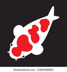 Koi Kohaku, Tancho, Sanke, Tancho Showa, Shusui, Shiro, Showa. line art. Koi fish japanese, Logo Fish vector element