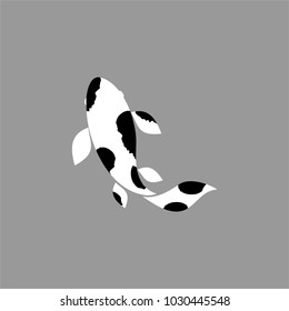 Koi logo japan fish japanese symbol background illustration vector stock