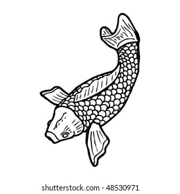 dibujo del tatuaje de koi