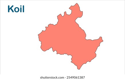 Koil subdivision map, Aligarh District, Uttar Pradesh State, Republic of India, Government of  Uttar Pradesh, Indian territory, Eastern India, politics, village, tourism