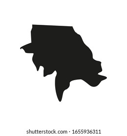 koinadugu region map in country of sierra leone