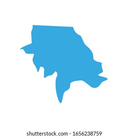koinadugu region map in country of sierra leone