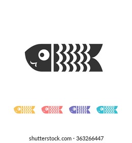 koinobori icon. vector illustration
