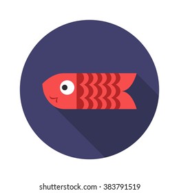 koinobori icon. vector illustration