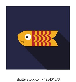 koinobori icon. vector illustration