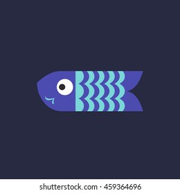 koinobori icon. vector illustration