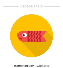 koinobori icon. vector illustration