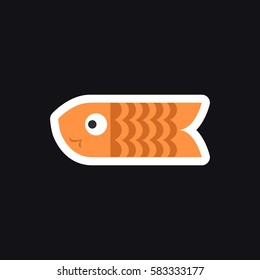 koinobori icon. vector illustration