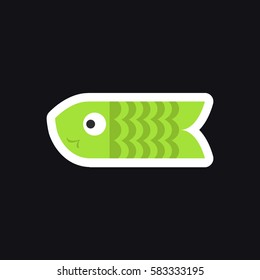 koinobori icon. vector illustration