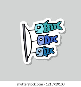 koinobori sticker doodle icon
