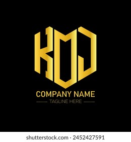 KOJ letter logo abstract design. KOJ unique design. KOJ.
