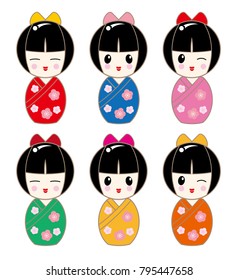 Kokeshi Avatar Set - Girl