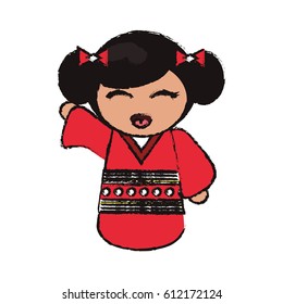 kokeshi doll handmade decoration image