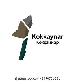 Kokkaynar City Map Illustration Design, World Map International vector template colorful graphic design template