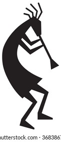  Kokopelli is a fertility deity, usually depicted as a humpbacked flute player. Kokopelli presides over both childbirth and agriculture. He is also a trickster god and represents the spirit of music.