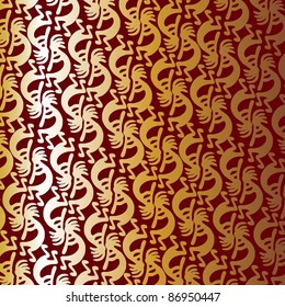 kokopelli seamless pattern