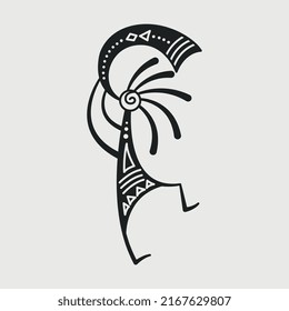 Kokopelli Svg Silhouette| Tribal Kokopelli | Kokopelli Sedona | Kokopelli Southwest Svg | Humpbacked Flute Player| Tattoo Design