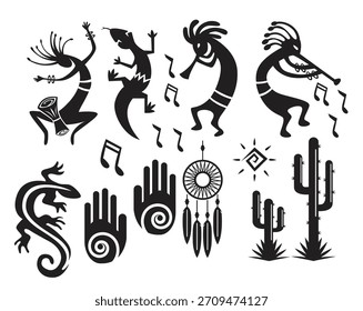 kokopelli vector symbol vector illustration