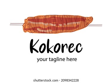 Diseño del logotipo vectorial de Kokorec. Elementos de diseño del restaurante de comida rápida para logotipo, etiqueta, emblema, signo. Vector.