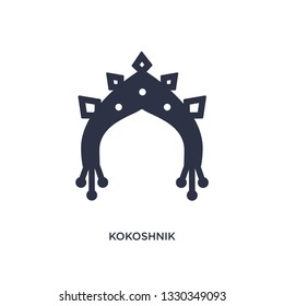 kokoshnik icon. Simple element illustration from culture concept. kokoshnik editable symbol design on white background. Can be use for web and mobile.