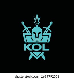 KOL letter logo design. Elegant Monogram Logo Design