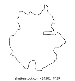Kolding Municipality map, administrative division of Denmark. Vector illustration.