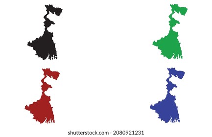 Kolkata Stadtplan Silhouette Vektor