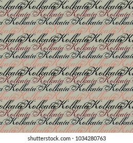 Kolkata creative pattern. Digital design for print, fabric, fashion or presentation.