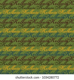 Kolkata creative pattern. Digital design for print, fabric, fashion or presentation.