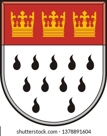 Koln (Cologne) Coat of Arms .Vector