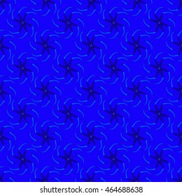 Kolovrat, or solstice - a Slavic symbol of the sun. Seamless pattern.