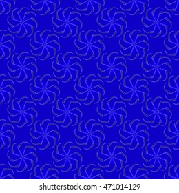 Kolovrat, or solstice - a Slavic symbol of the sun. Seamless pattern.
