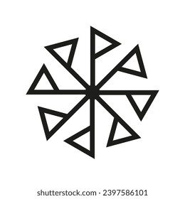 Kolovrat vector symbol flat style