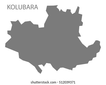 Kolubara Serbia Map grey