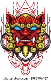 komainu illustration available for your custom project