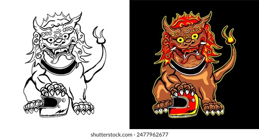 
Komainu es un animal mitológico de Japón