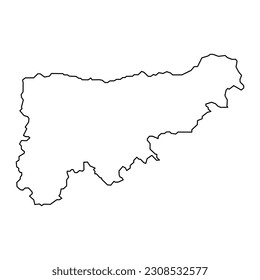 Komarom Esztergom county map, administrative district of Hungary. Vector illustration.