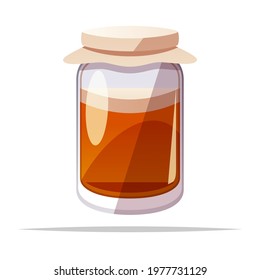 Kombucha fermented tea vector isolated illustration