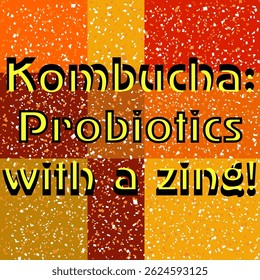 Probióticos Kombucha Com Fundo Texturizado Zing