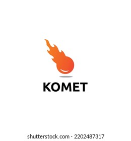 Design-Vektorsymbole des Komet-Logos