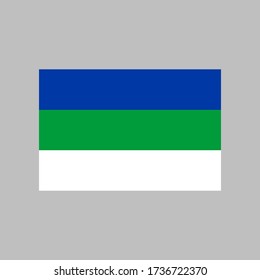 Komi flag vector illustration in high quality for ui and ux, website or mobile application