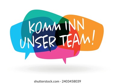 Komm in unser Team, Join our Team in german