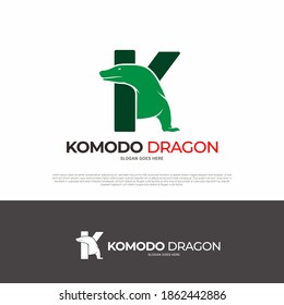 komodo dragon animal logo icon symbol design