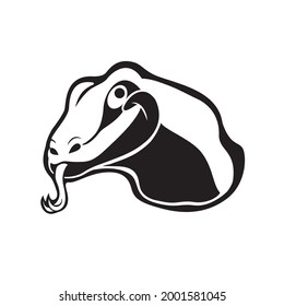Komodo Dragon icon logo vector